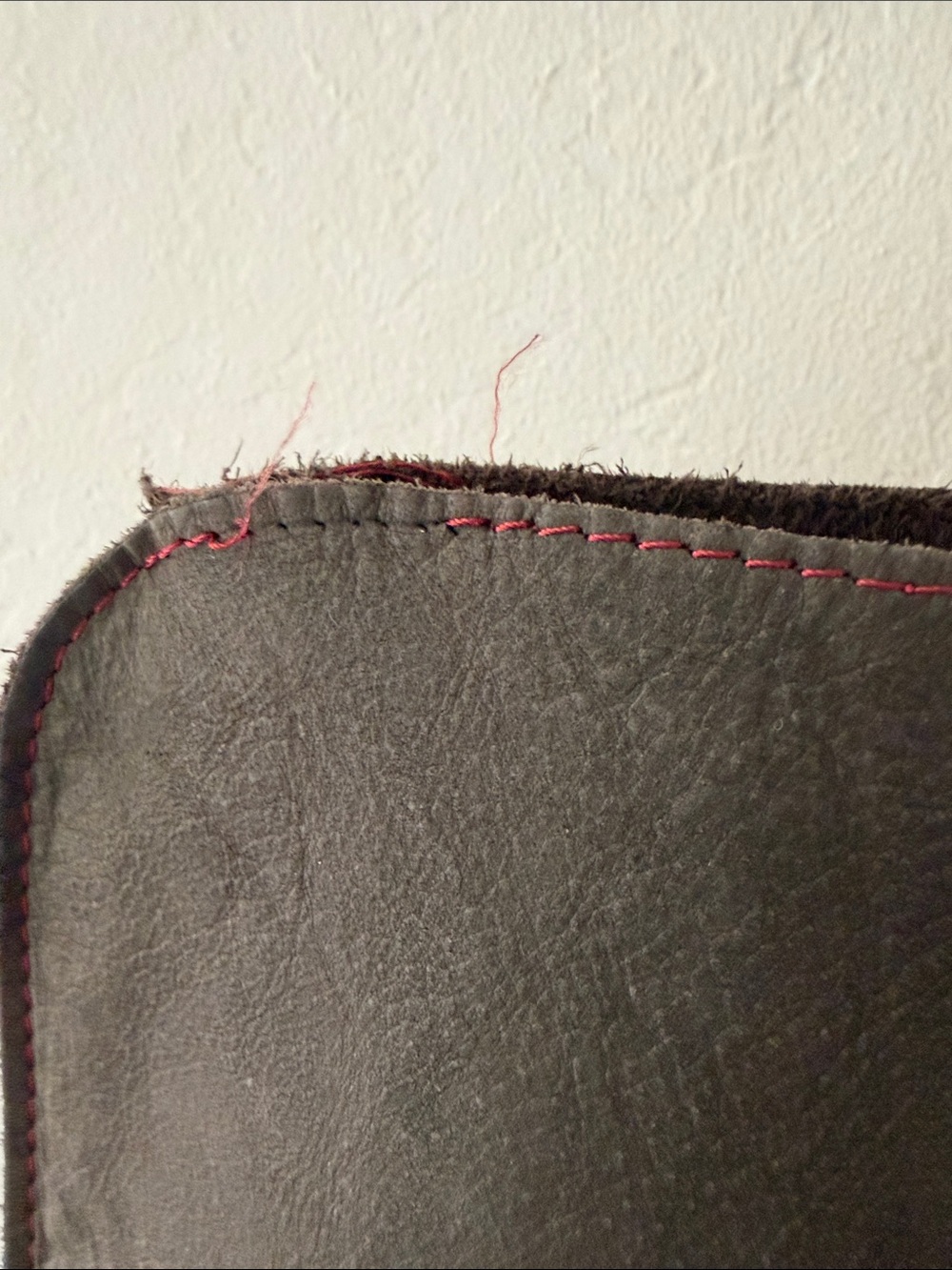 Kiko Leather Grey Heartbu Tote - Genuine Leather Project Piece / As-Is - Picture 7 of 11